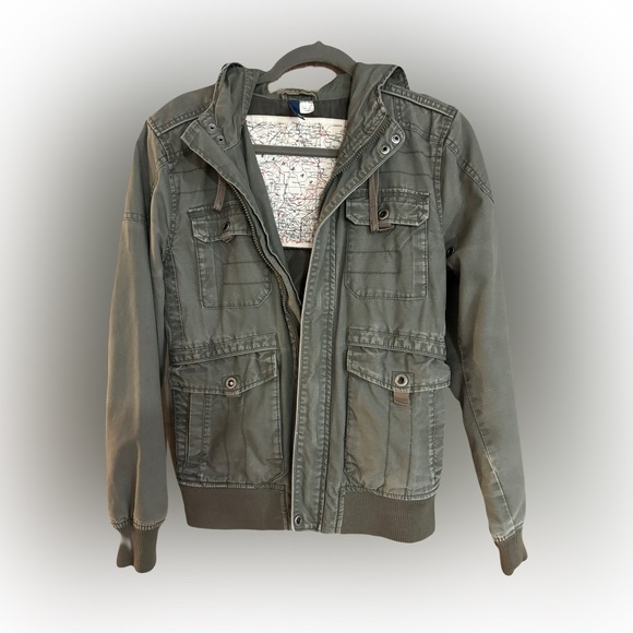 H&M Army Green Men’s Jacket - Small - Picture 1 of 4